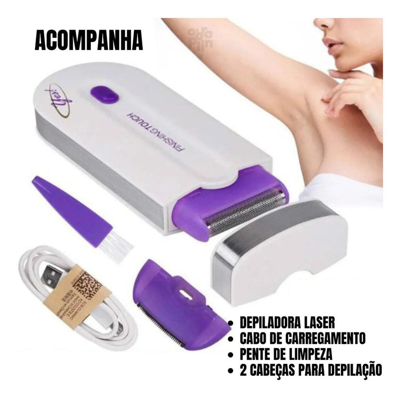 ElegânciaLaser Pro ® - Aparelho Depilador a Laser Sem Dor - Resultados Eficientes, Conforto USB - Ramane Store